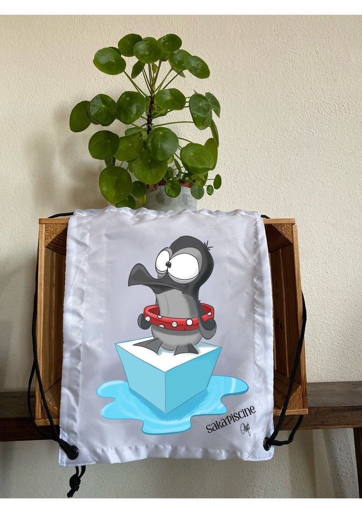 Saka’Piscine - Sac pour piscine ou sport « Pingouin »
