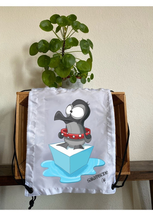 Saka’Piscine - Sac pour piscine ou sport « Pingouin »
